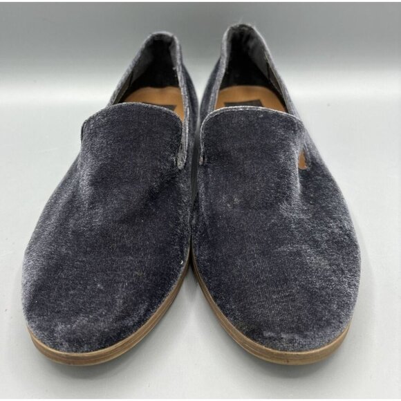 DV Dolce‎ Vida Womens Grey Velvet Flats Slip On Size 8 Shoes - Picture 2 of 7